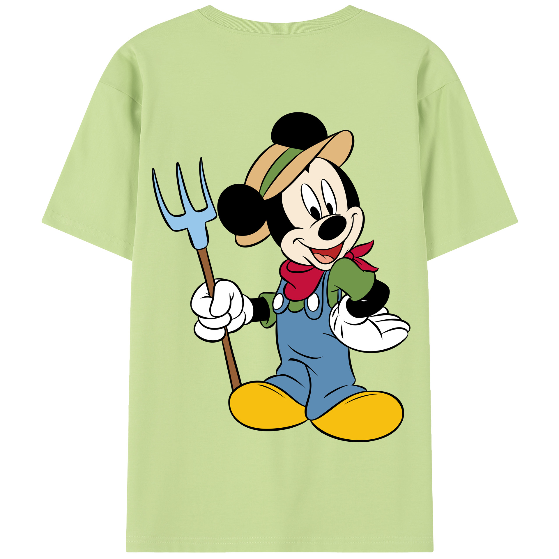 （画像用） ミッキーマウス Mickey Mouse 綿100％半袖Tシャツ（背面プリント）